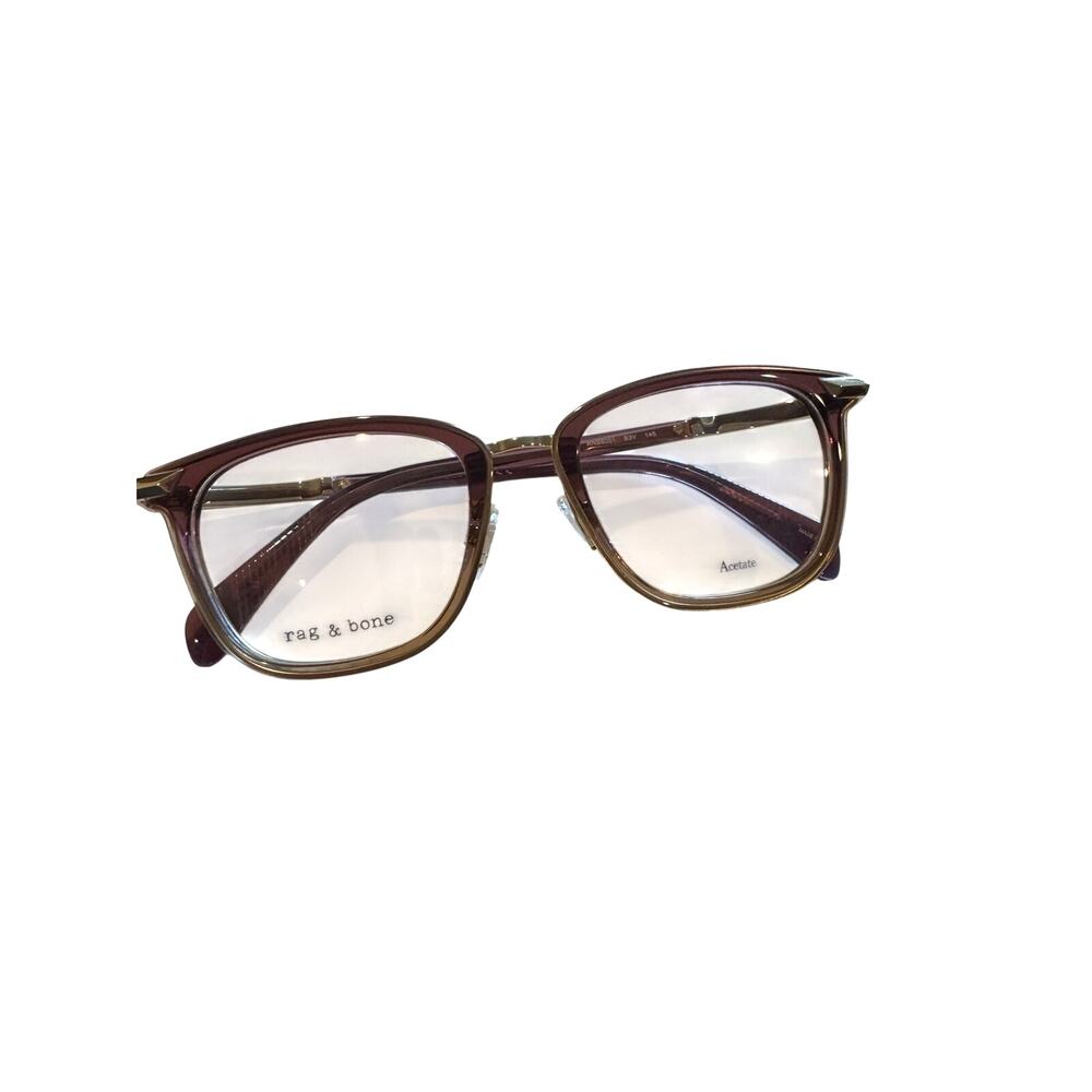 NEW Rag & Bone 8001 violet square Eyeglasses